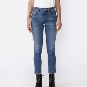 SLVRLAKE | Lou Lou Slim Leg Mid Rise Medium Wash Blue Jeans | Women's 26 Waist